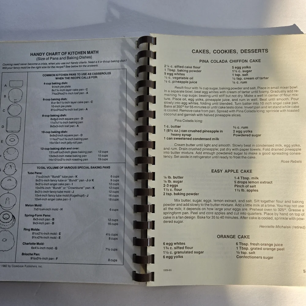Food For My Household 1985 PFIZER Inc Members Cookbook Parsippany NJ Collectible